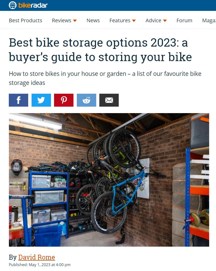 Bike Radar add the SpaceRail to their favorite bike storage systems!