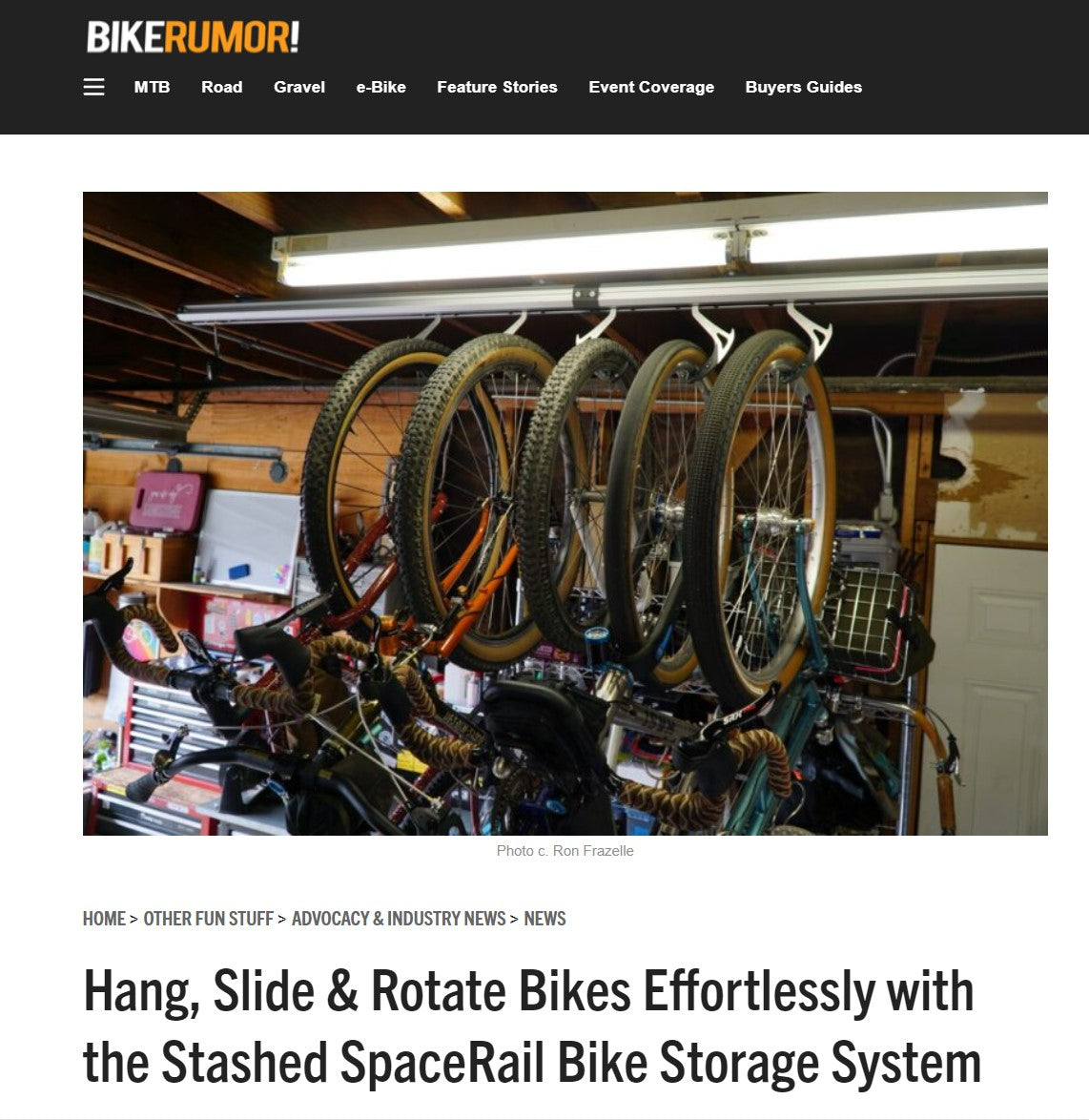 full review from bike rumour, on Stashed Products' bike storage solutions available to buy now