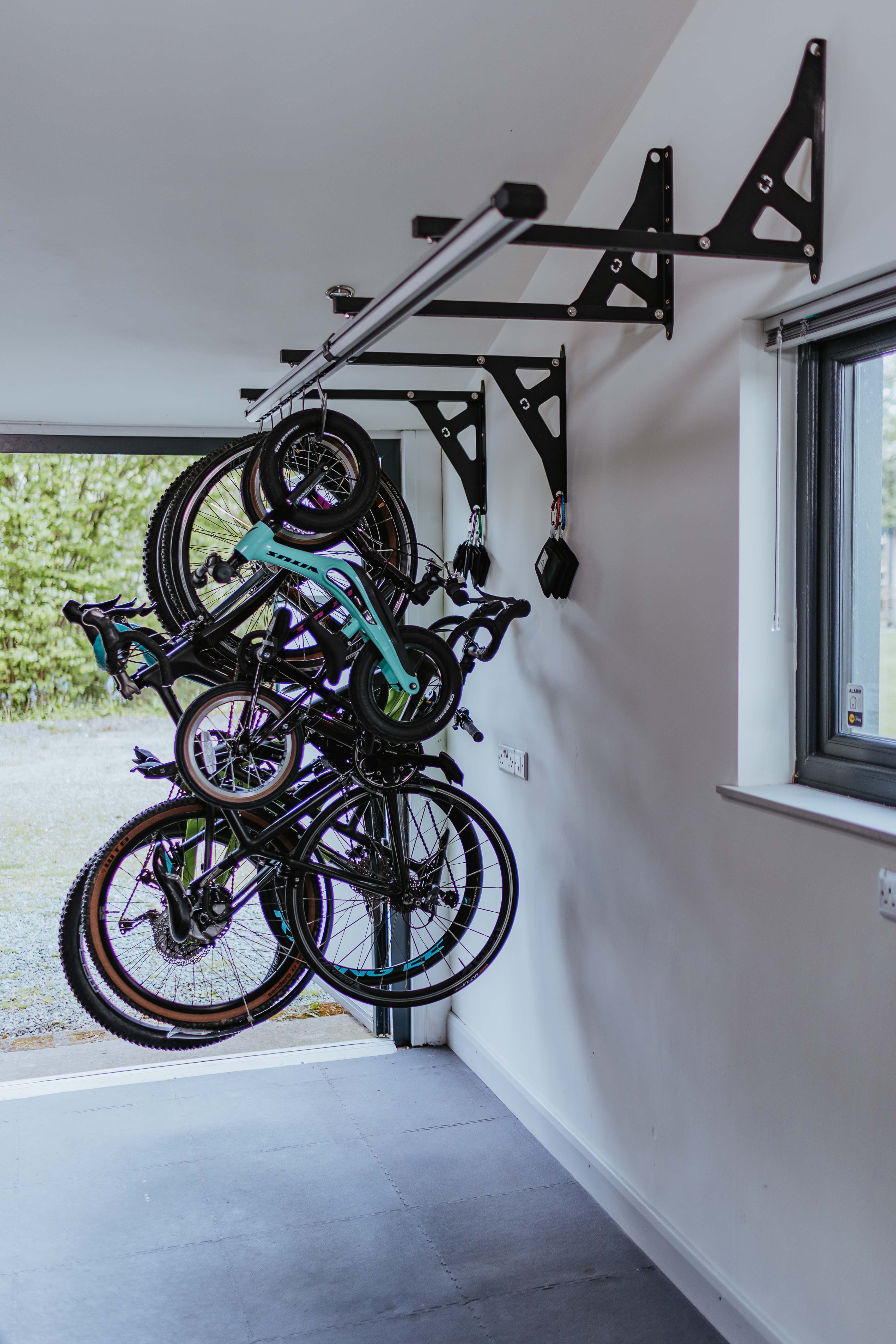 image of bikes in garage
